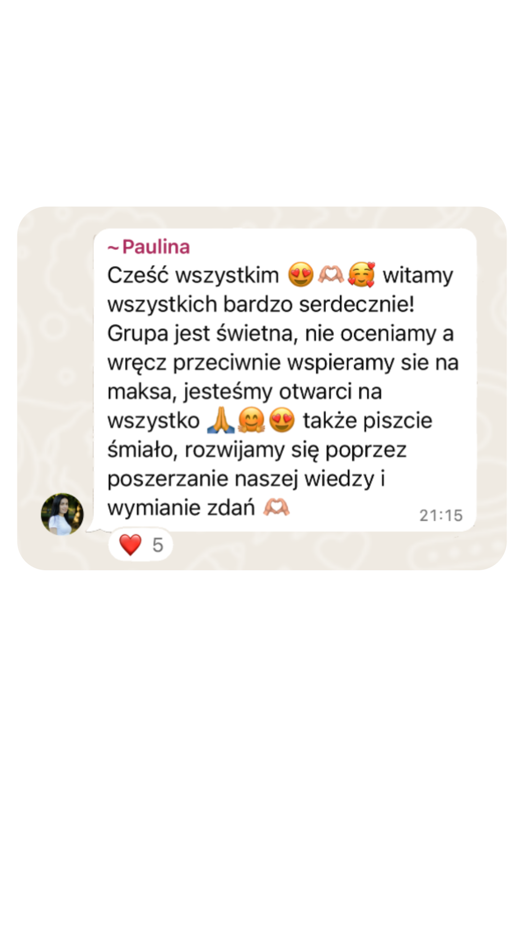 Opinia uczestnika programu